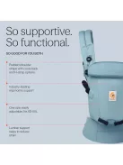 Ergobaby Adapt SoftTouch gyapjú babahordozó, 3 pozíció, 3,2-20,4 kg-Slate Blue, OUTLET termék