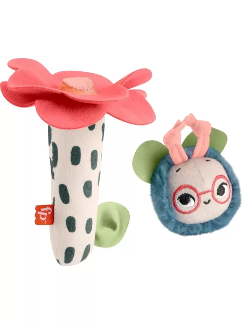 Fisher Price Shake 'n Rattle Busy Bee szenzoros plüss, OUTLET termék