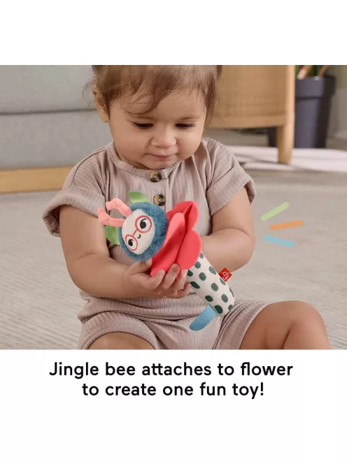 Fisher Price Shake 'n Rattle Busy Bee szenzoros plüss, OUTLET termék