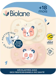 Biolane szilikon cumi, 18+ hó, OUTLET termék