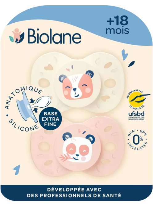 Biolane szilikon cumi, 18+ hó, OUTLET termék