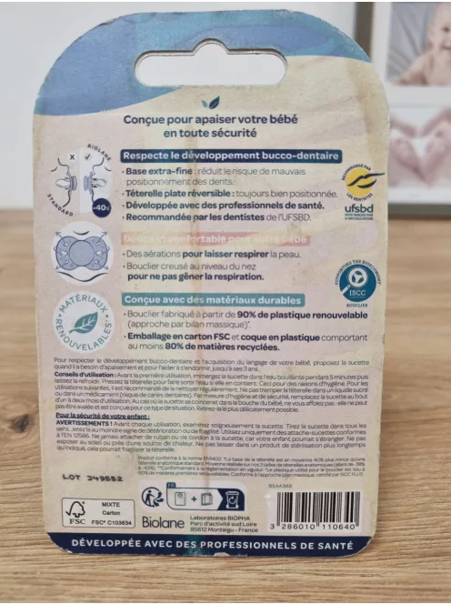 Biolane szilikon cumi, 18+ hó, OUTLET termék