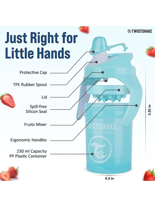 Twistshake Mini Cup 2 db-os itatópohár szett, 230 ml, 4 hó+, OUTLET termék