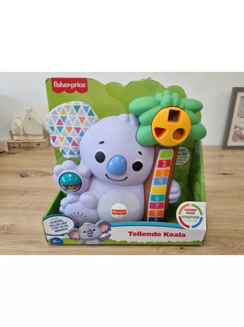 Fisher Price számoló koala, holland nyelvű, OUTLET termék