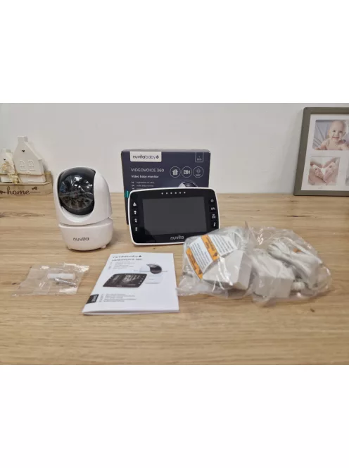 Nuvita Videovoice vezeték nélküli 360°-os kamerás bébiőr, OUTLET termék