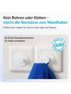 Sauba konnektorvédők kampókkal, 5 db, OUTLET termék