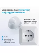 Sauba konnektorvédők kampókkal, 5 db, OUTLET termék