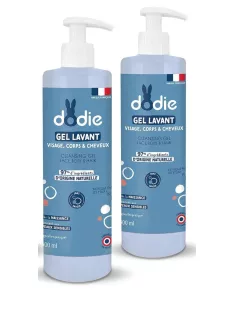   Dodie 2 db-os tisztítógél szett, 500 ml, arc-, test- és hajtisztításra, OUTLET termék