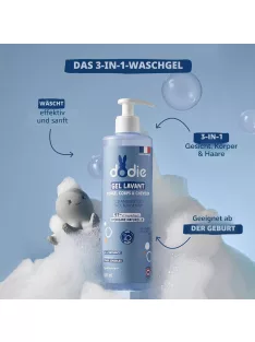   Dodie 2 db-os tisztítógél szett, 500 ml, arc-, test- és hajtisztításra, OUTLET termék