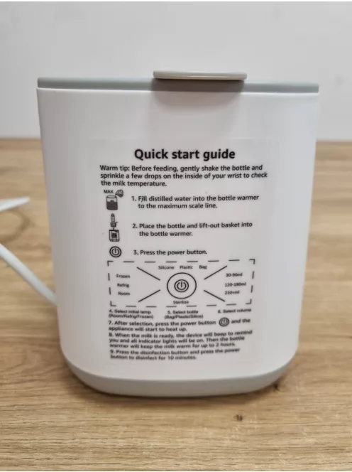 Grownsy 10 az 1-ben cumisüveg melegítő és sterilizáló, OUTLET termék