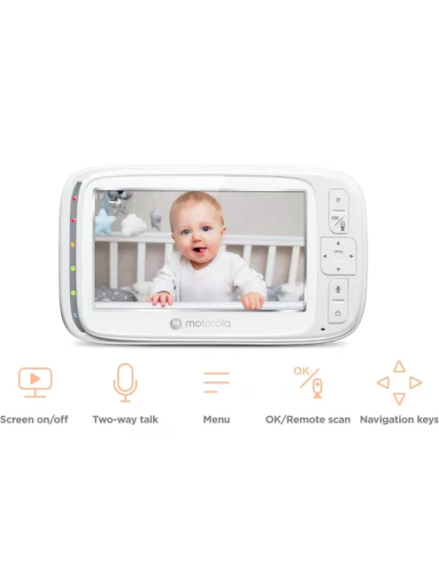 Motorola Nursery VM75 kamerás bébiőr, OUTLET termék