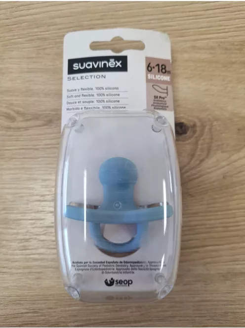Suavinex SX Pro szilikon cumi 6-18hó - kék, OUTLET termék