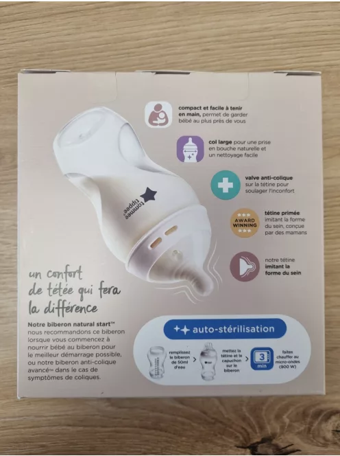 Tommee Tippee Natural Start Anti-Colic cumisüveg szett, 2 db-os, 3hó+, 340ml, OUTLET termék