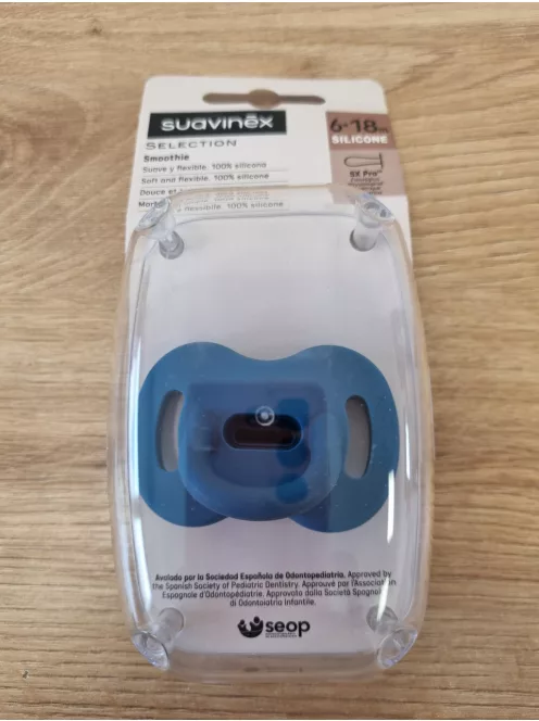 Suavinex SX Pro szilikon cumi 6-18hó - sötétkék, OUTLET termék