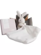 Doudou et Compagnie 10 cm nyuszi szundikendővel, OUTLET termék