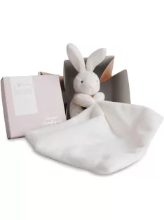   Doudou et Compagnie 10 cm nyuszi szundikendővel, OUTLET termék