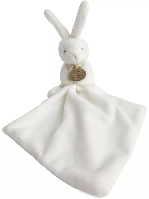 Doudou et Compagnie 10 cm nyuszi szundikendővel, OUTLET termék