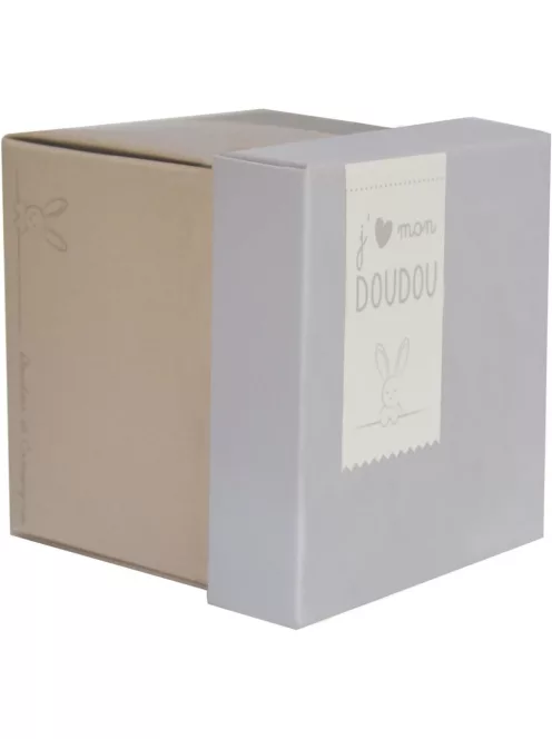Doudou et Compagnie 10 cm nyuszi szundikendővel, OUTLET termék