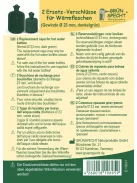 GRÜNSPECHT tartalék melegvizes palackkupak, csak sötétzöld melegvizes palackokhoz, 23 mm átmérő, OUTLET termék