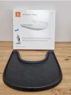   Stokke Tripp Trapp etetőszék tálca - fekete, OUTLET termék