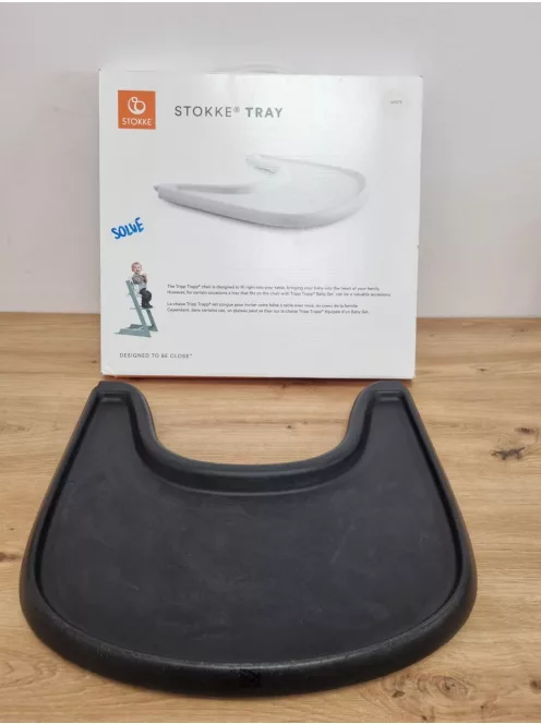 Stokke Tripp Trapp etetőszék tálca - fekete, OUTLET termék