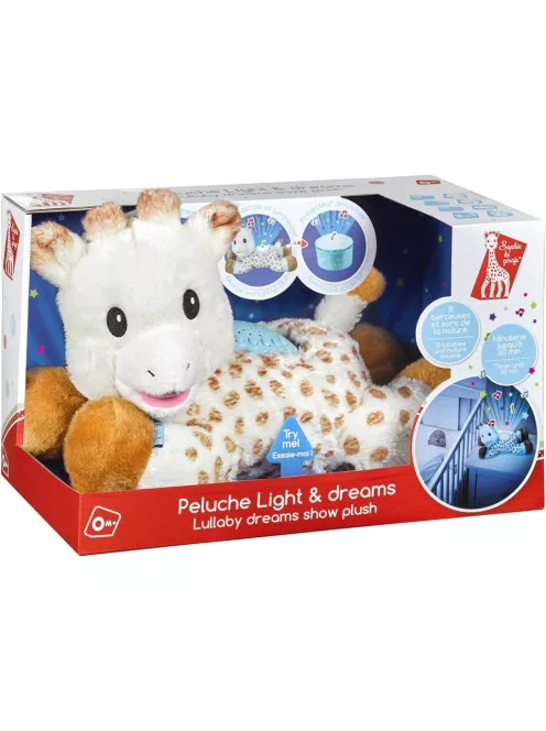 Sophie la girafe Light & Dreams zenélő világító plüss, OUTLET termék