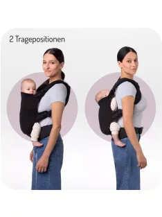  Momi Collet babahordozó 3-48hó-fekete, OUTLET termék