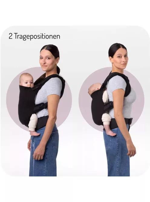  Momi Collet babahordozó 3-48hó-fekete, OUTLET termék