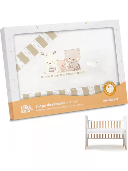  Interbaby gumis lepedő szett kispárna huzattal, OUTLET termék