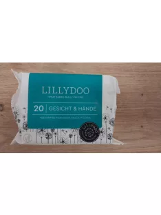   Lillydoo nedves törlőkendő arcra és kézre, OUTLET termék