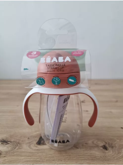 Béaba 2 az 1-ben szilikon itatópohár, 8 hó+, 300 ml, OUTLET termék
