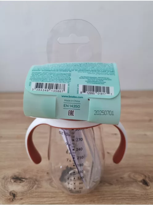 Béaba 2 az 1-ben szilikon itatópohár, 8 hó+, 300 ml, OUTLET termék