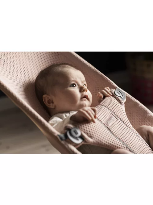 BabyBjörn Bouncer Bliss hálós pihenőszék - gyöngyház rózsaszín , OUTLET termék