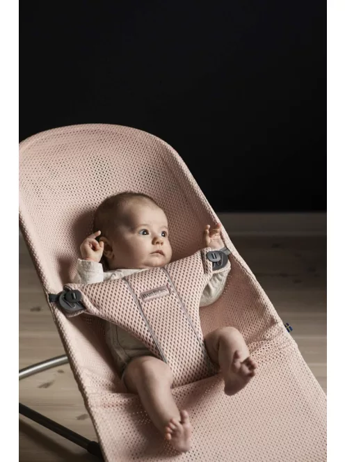 BabyBjörn Bouncer Bliss hálós pihenőszék - gyöngyház rózsaszín , OUTLET termék