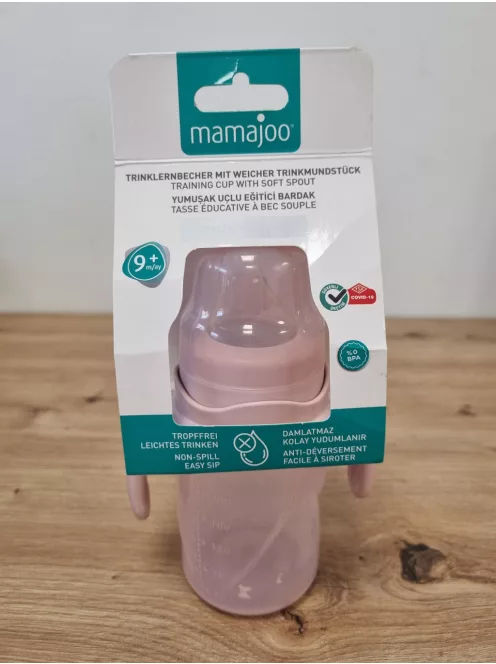 Mamajoo Anti-Colic 270ml-es itatópohár- Powder Pink, OUTLET termék