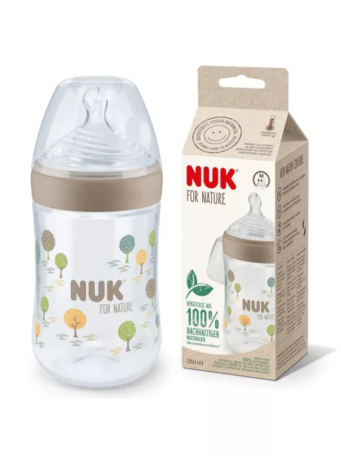 Nuk For Nature M-es cumisüveg, 260 ml, OUTLET termék