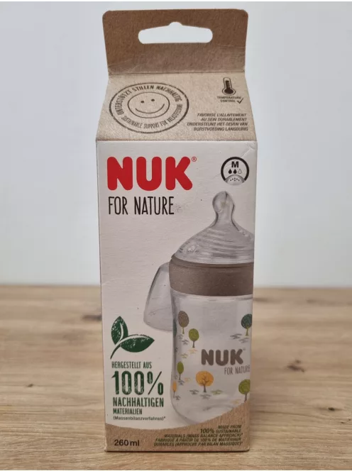 Nuk For Nature M-es cumisüveg, 260 ml, OUTLET termék
