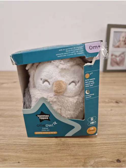 Tommee Tippee Mini Ollie bagoly alvássegítő plüss, OUTLET termék