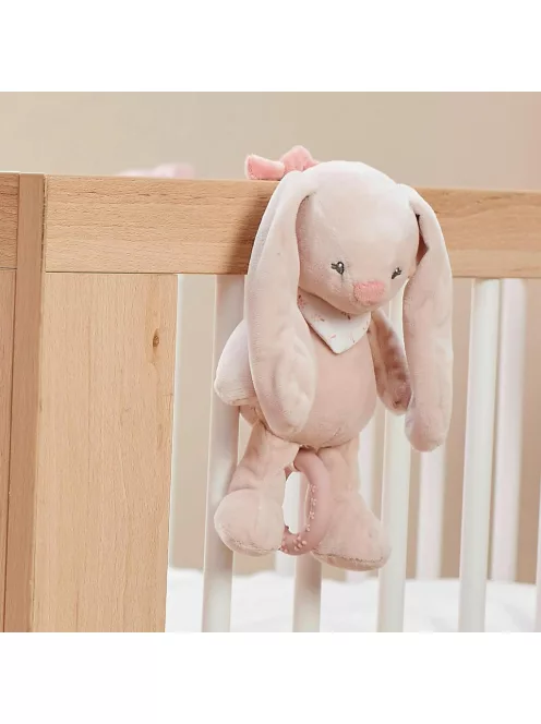 Nattou Mini felhúzható zenélő plüss nyuszi, OUTLET termék