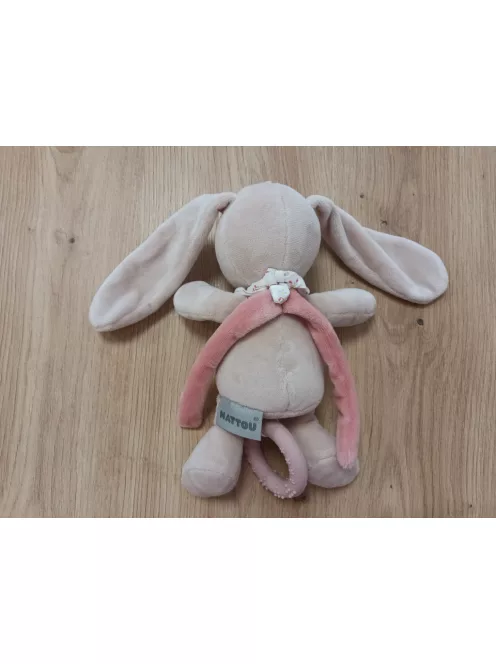 Nattou Mini felhúzható zenélő plüss nyuszi, OUTLET termék