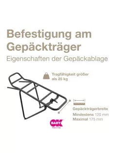 OKBaby kerékpárülés rögzítő, OUTLET termék