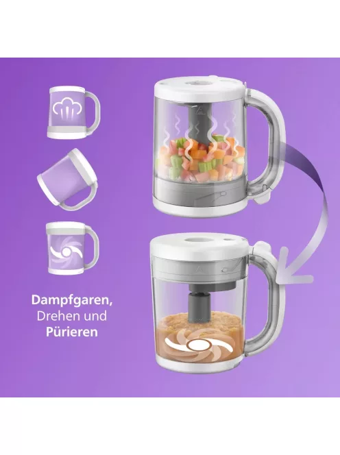 Philips Avent Premium 4:1-ben pároló- és turmix SCF883. OUTLET termék