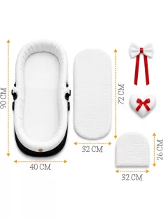   Totsy Baby univerzális muszlin mózeskosár huzat, OUTLET termék