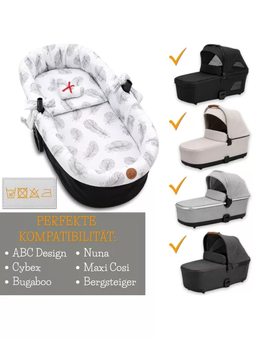 Totsy Baby univerzális muszlin mózeskosár huzat, OUTLET termék