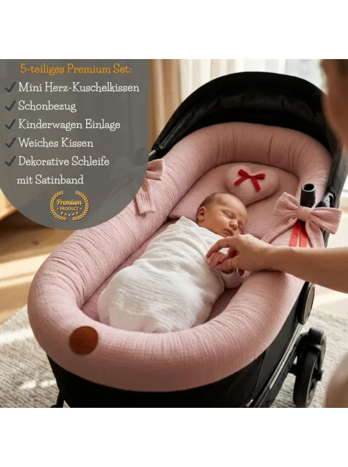 Totsy Baby univerzális muszlin mózeskosár huzat, OUTLET termék