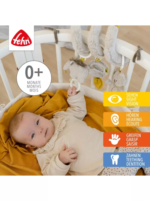 Fehn Australia plüss aktivitásspirál játékokkal, OUTLET termék