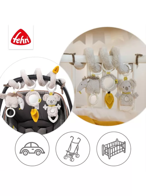 Fehn Australia plüss aktivitásspirál játékokkal, OUTLET termék
