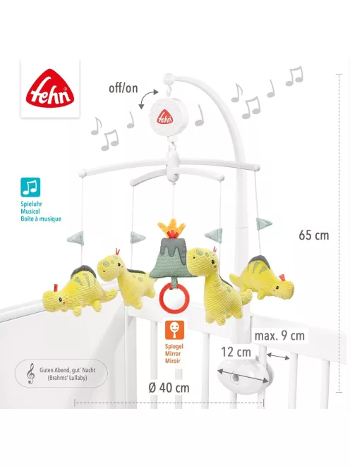 Fehn Music Mobile forgó - Happy Dino, OUTLET termék