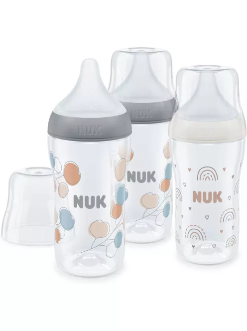 NUK Perfect Match cumisüveg szett, 3x260ml, 3+ hónapos kortól, OUTLET termék