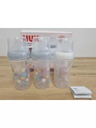 NUK Perfect Match cumisüveg szett, 3x260ml, 3+ hónapos kortól, OUTLET termék